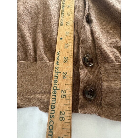 Peter Millar Collection Cardigan Sweater Large Brown Wool Cashmere English Manor - Picture 9 of 12